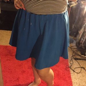 Blue elastic circle skirt H&M
